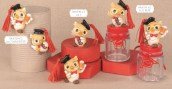 Gufolo Laurea Magnete Figurina Barattolo Bomboniera 04A529-04A531, ideale per Laurea portafortuna.