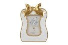 Portafoto Resina Fiocco Gold 6×8 con Shopper Bomboniera 58035, ideale per Matrimonio raffinato.