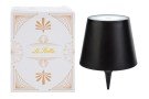 Lampada Nera Touch LED/USB per Bottiglia Bomboniera d.11×h.14 cm con Color Box 58074, ideale per Matrimonio dark.