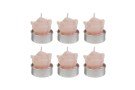 Set 6 T-Light Candela Light Pink Bomboniera 3×4 cm 58149, ideale per Matrimonio romantico.